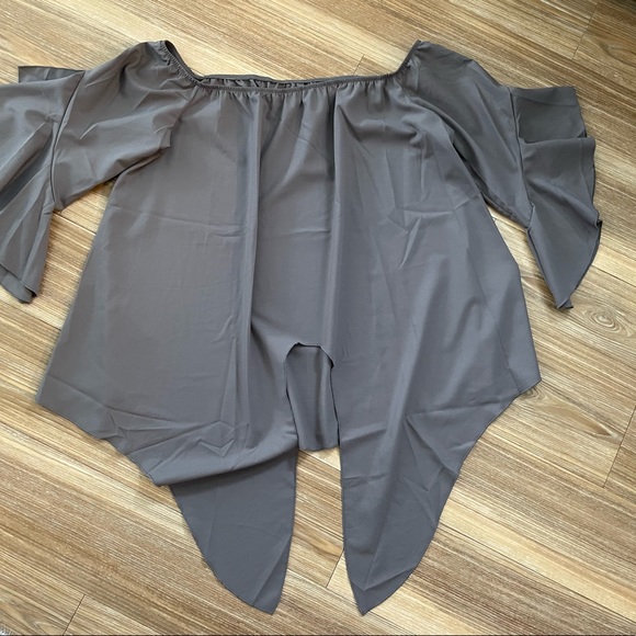 Women’s Casual Solid Off The Shoulder Top - Picture 4 of 9